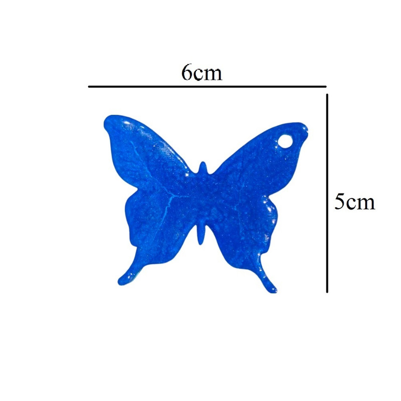 آویز گردنبند زنانه مدل رزینی طرح پروانه