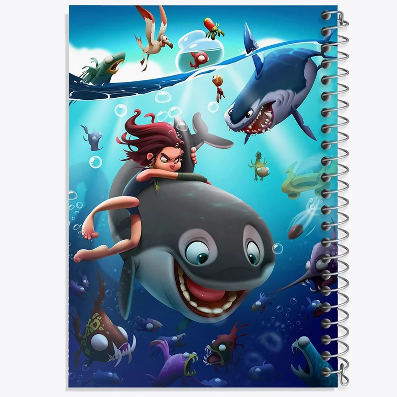 دفتر لیست خرید 50 برگ خندالو طرح انیمیشن پسر دلفینی کد 26710