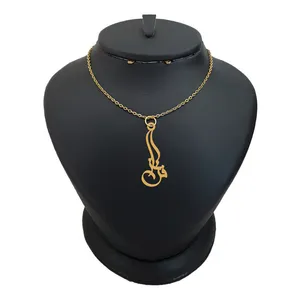 گردنبند طلا 18 عیار زنانه الن نار مدل اسم فرناز 213