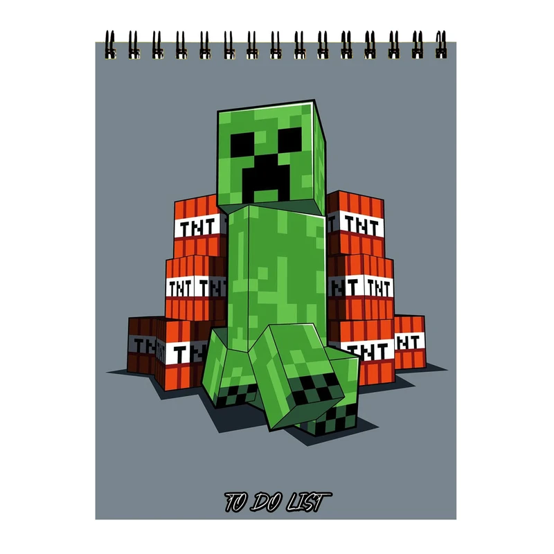 دفتر برنامه‌ریزی 60 برگ مدل ماینکرفت کد 21