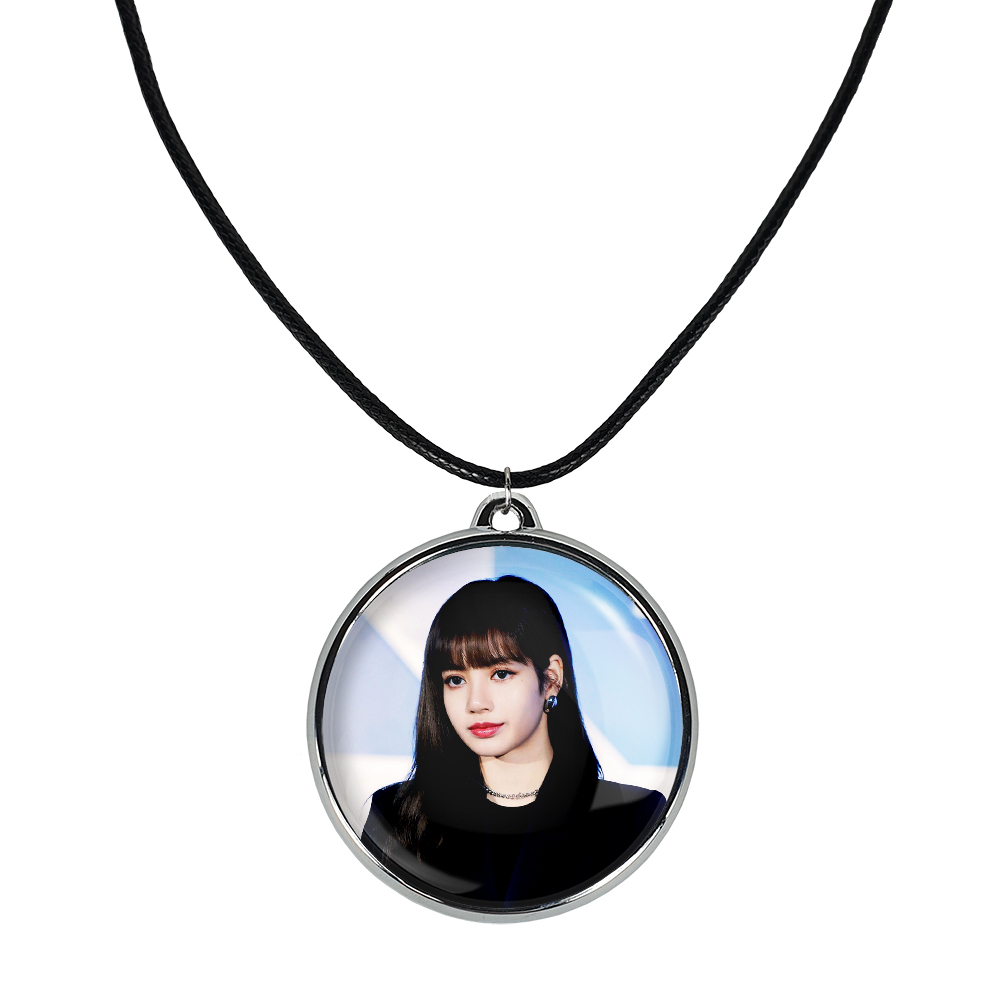 گردنبند خندالو مدل لیسا بلک پینک کد 1422914232