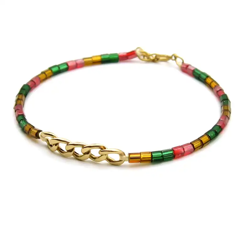 دستبند طلا 18 عیار زنانه مانچو مدل bfgs020