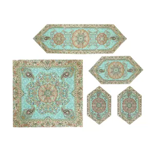 ست 5 تکه رومیزی ترمه یزد طرح افشاری کد 6000768