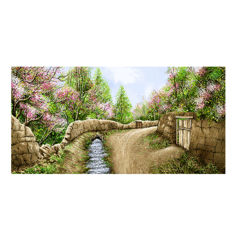 نخ و نقشه تابلوفرش طرح منظره کد 23100 نخ و نقشه تابلوفرش طرح منظره کد 23100