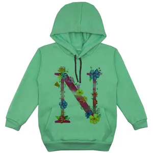 هودی دخترانه مدل F71 N رنگ سبز