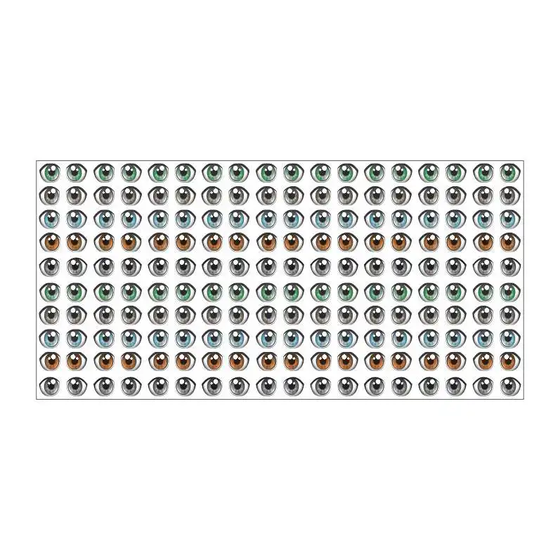 چشم عروسک مدل رزینی کد 7 مجموعه 180 عددی