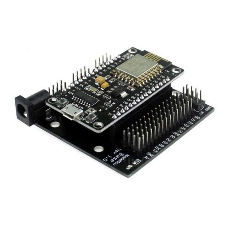 برد وایفای مدل Esp8266 nodemcu به همراه برد پایه