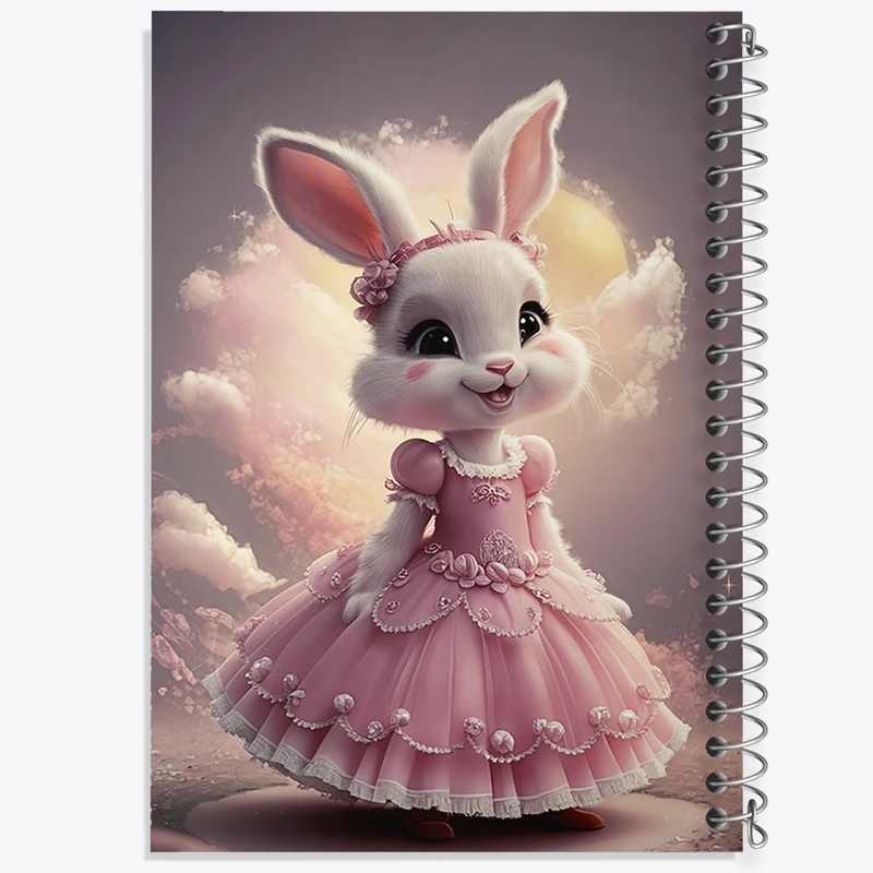 دفتر مشق 100 برگ خندالو طرح خرگوش کیوت کد F2887