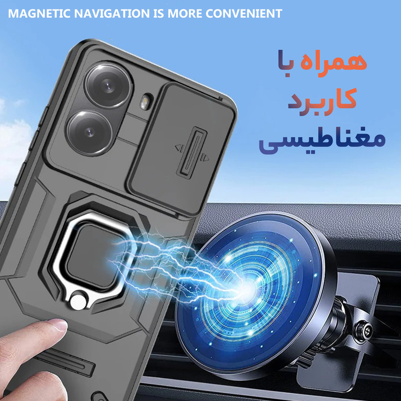 کاور سامورایی مدل Shockproof مناسب برای گوشی موبایل شیائومی Poco X7 Pro