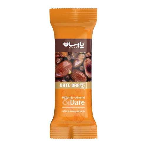 خرمابار بادام و پسته پارسان - 35 گرم