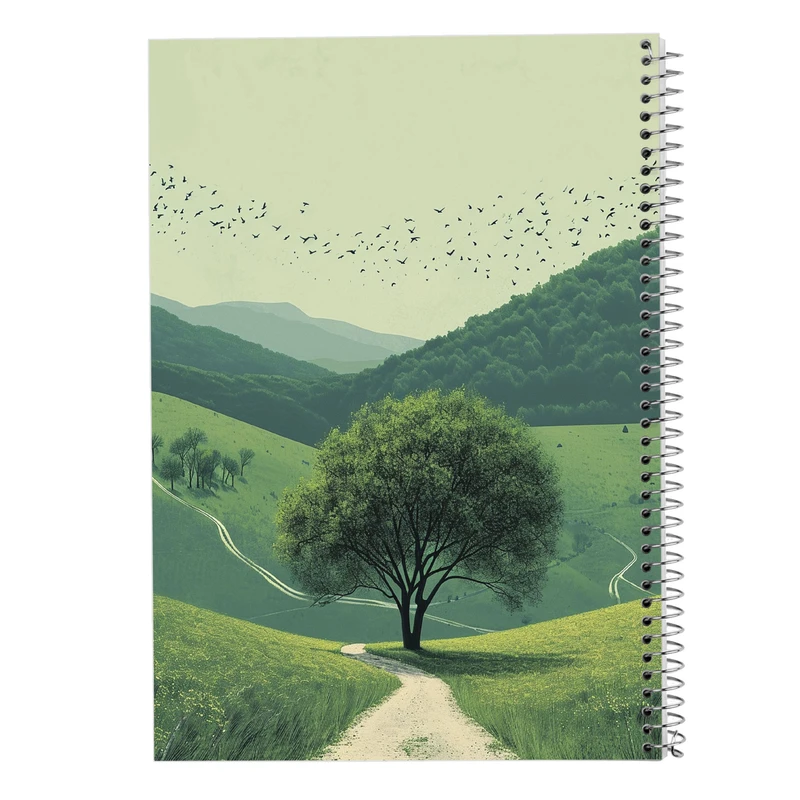 دفتر مشق 50 برگ مدوپد مدل طبیعت کد DF15325