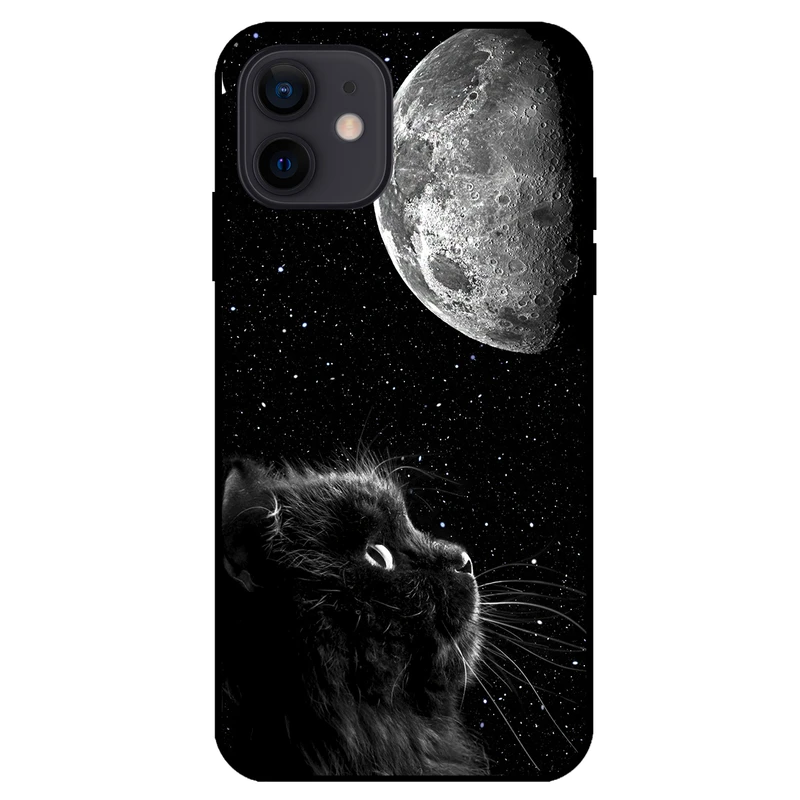 کاور مگافون طرح گربه مدل 1882 مناسب برای گوشی موبایل اپل Iphone 12 / 12 Pro     