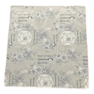 سفره 4 نفره مدل ماژستیک طرح 2 رو سایز 100×100 سانتی متر کد 05