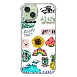 AKAM AMCWTA15PLUS-GOOD VIBES14 Cover For Apple iPhone 15 Plus