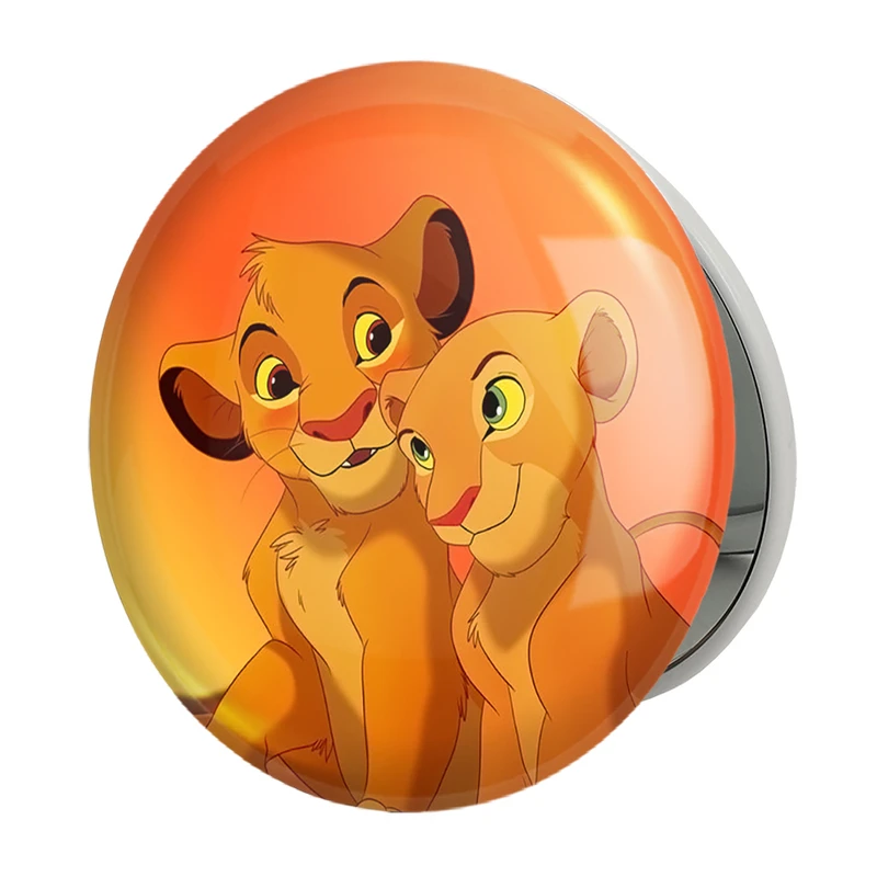 آینه جیبی خندالو طرح شیرشاه Lion King مدل تاشو کد 10702 