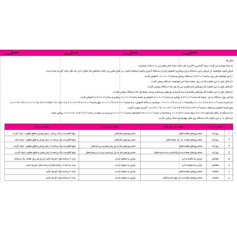 ساعت فرمان پریزدار شیوا امواج مدل TSR-50P
