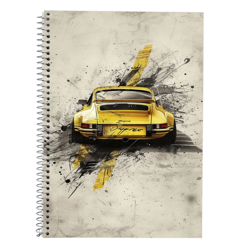 دفتر زبان 50 برگ مدوپد مدل سه خط طرح need for speed کد DF13608