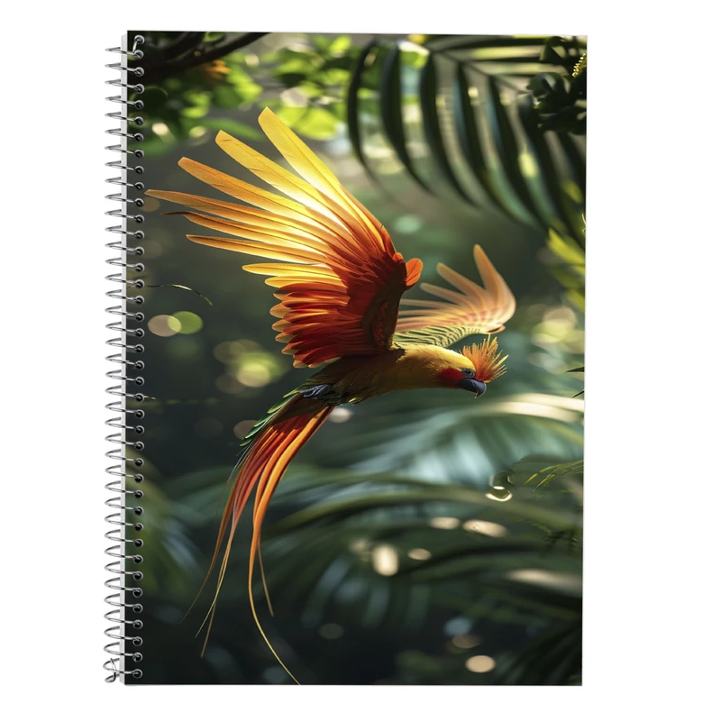 دفتر زبان 50 برگ مدوپد مدل سه خط طرح جوجه کد DF14678