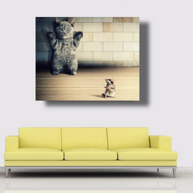 تابلو شاسی طرح موش و گربه مدل 269