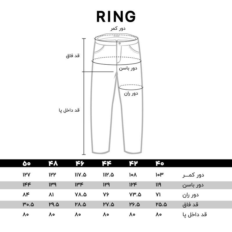 شلوار جین مردانه رینگ مدل PMD00796/1-0701 -  - 5