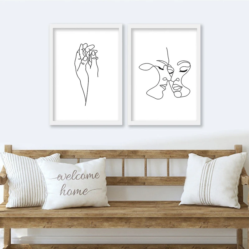 تابلو صبا طرح مدل دکوراتیو کد TC70w مجموعه 2 عددی