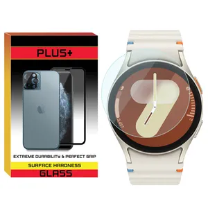 محافظ صفحه نمایش شیشه‌ای پلاس مدل Glass-PL مناسب برای ساعت هوشمند سامسونگ Galaxy Watch 7 44mm