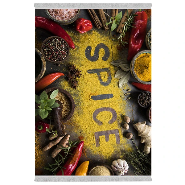 فرش پارچه‌ای دفه مدل فرشینه طرح آشپزخانه کد 1167