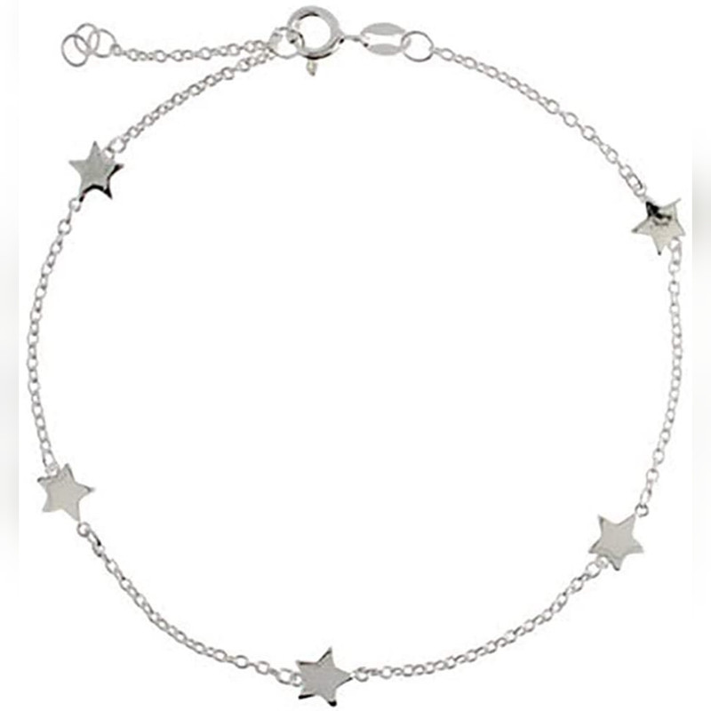 پابند نقره زنانه مدل ستاره 1