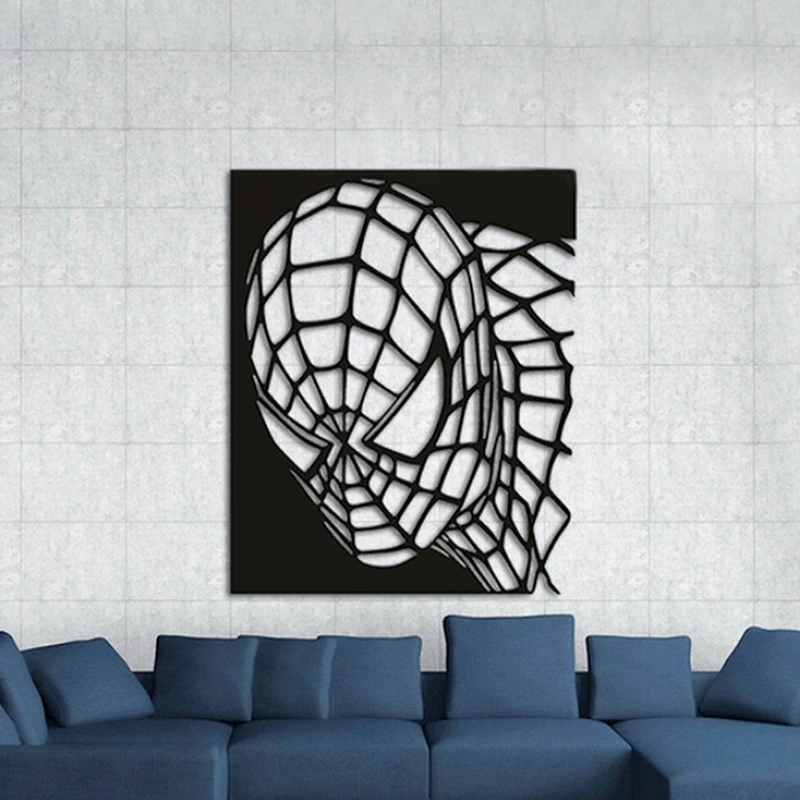 دیوارکوب دیزانور طرح اسپایدرمن یا مرد عنکبوتی مدل 30 کد A117