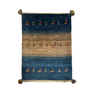 گبه فرش دستباف نیم متری مدل بافت قشقای شیراز کد NKP-sgp7