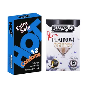 کاندوم شادو مدل Platinum بسته 12 عددی به همراه کاندوم هات مدل Extra Safe بسته 12 عددی