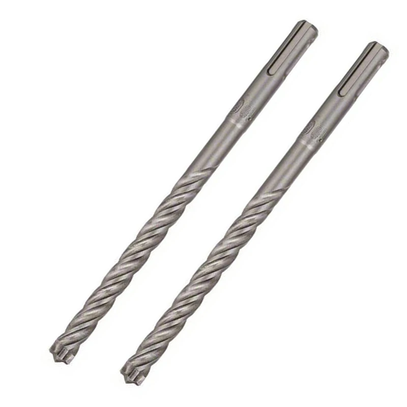 مته الماسه چهار شیار بوش مدل L165 SDS PLUS 7X کد 2608576196 سایز 10 میلی متر مجموعه 2 عددی