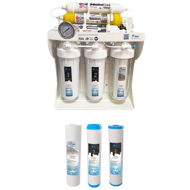 دستگاه تصفیه کننده آب اس اس وی مدل UltraPro X800 به همراه فیلتر دستگاه تصفیه کننده آب بسته 3 عددی