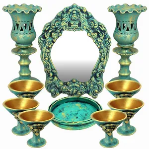 مجموعه ظروف هفت سین 10 پارچه مدل ختایی