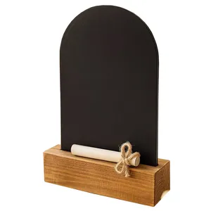 تخته سیاه مدل گنبدی طرح پایه چوب سایز 22x17 سانتی‌متر به همراه گچ