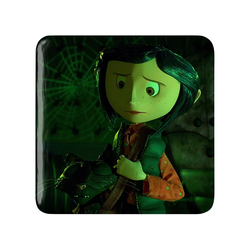 مگنت خندالو طرح کورالاین Coraline  مدل مربعی کد 20774