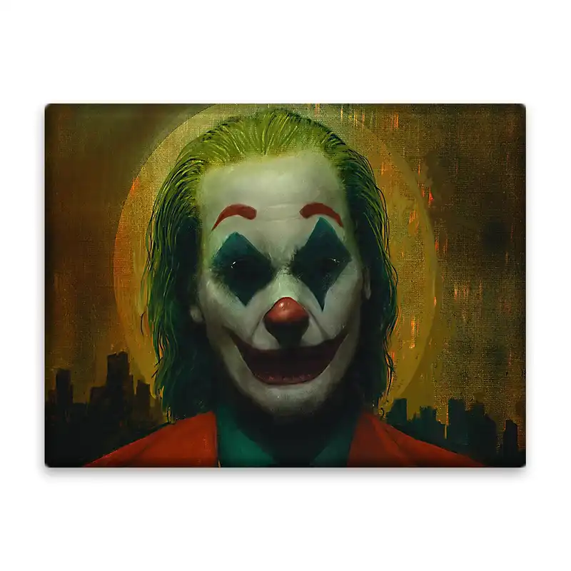 کاشی اطلس آبی طرح جوکر شوالیه تاریکی مدل T1352