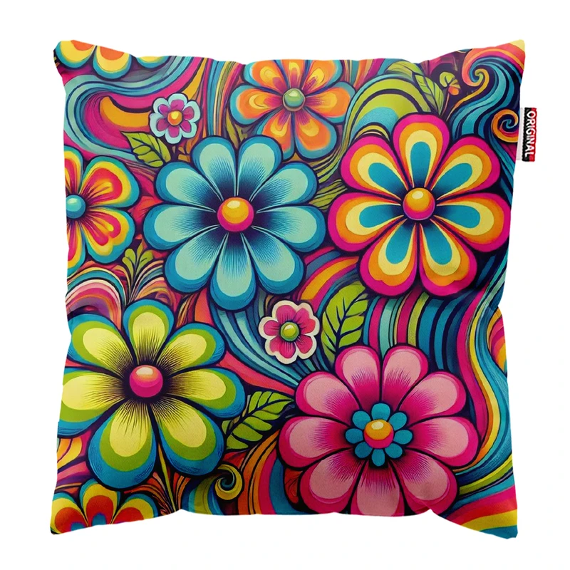 کوسن پاد آفرین مدل سنتی گل کد k16 سایز 30×30 سانتی‌متر