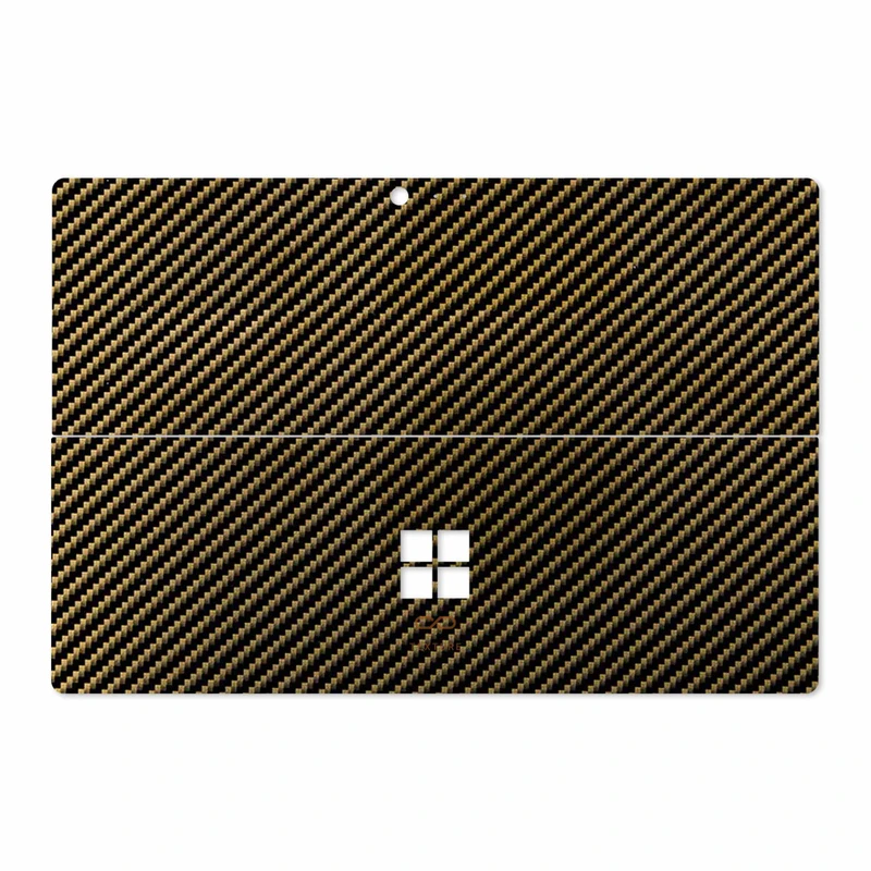 برچسب پوششی ماهوت مدل Glossy-Brown-Fiber مناسب برای تبلت مایکروسافت Surface Pro 4 2015