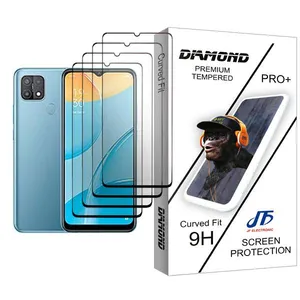 JF Diamond Glass MIX004 Screen Protector For Oppo A15 Pack Of 4