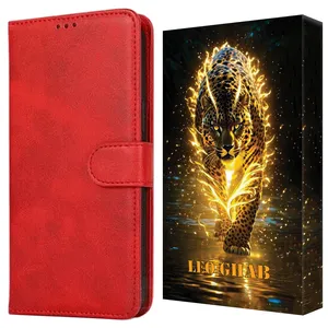 LEO GHAB LKLA Magnetic Wallet Case Cover For Xiaomi Redmi 14C