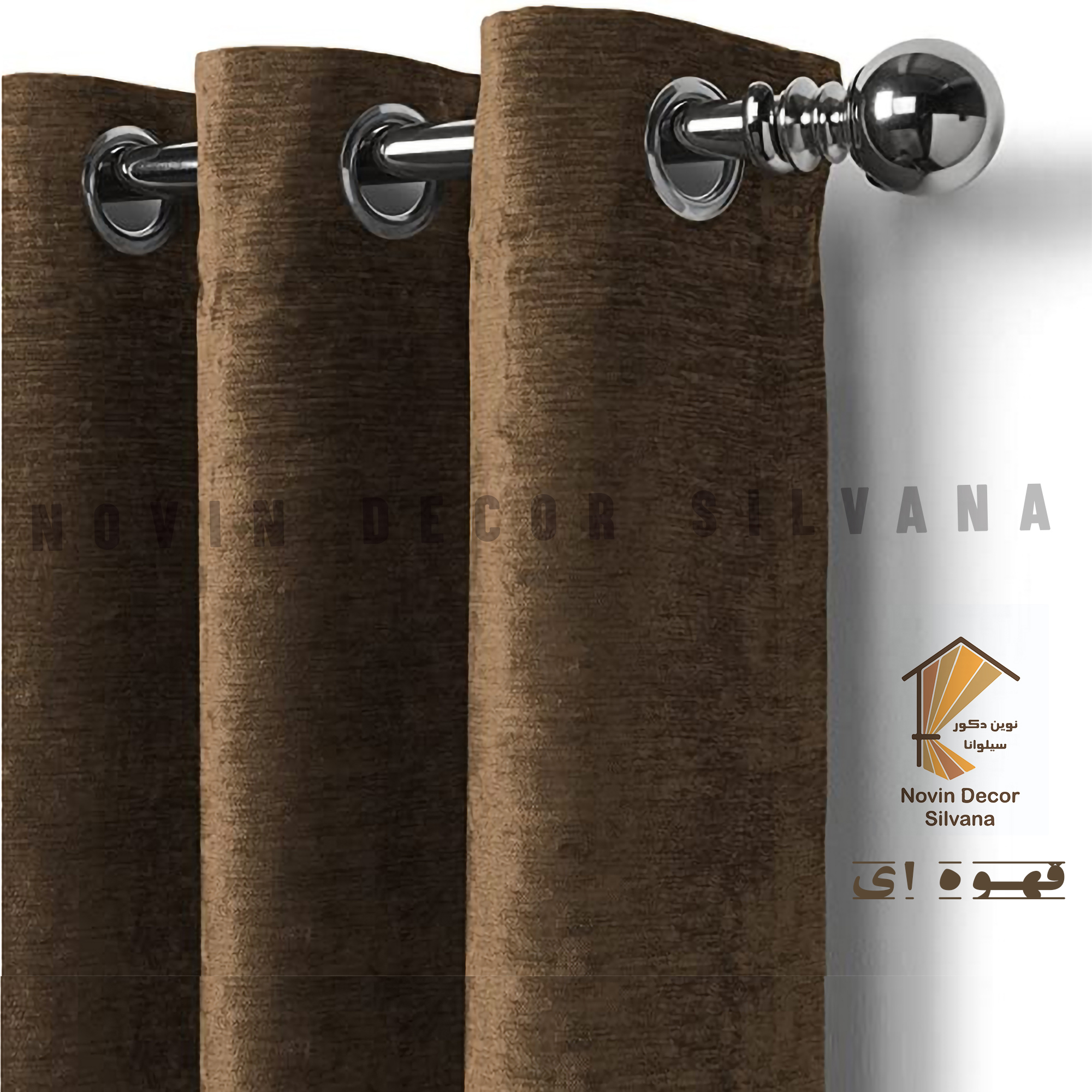 پرده نوین دکور سیلوانا مدل مخمل شانل 1 _ 180 سایز 180 × 140 سانتی متر