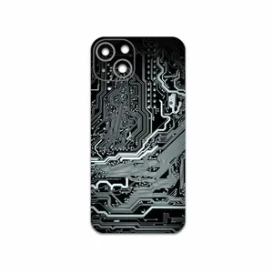 MAHOOT Black-Printed-Circuit-Board Cover Sticker for Apple iPhone 13