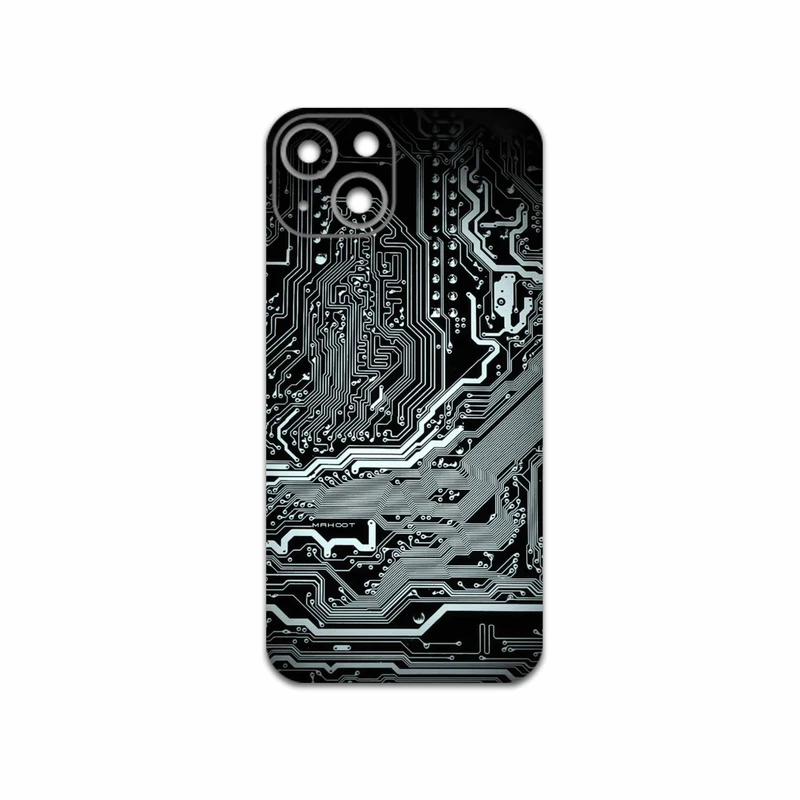 برچسب پوششی ماهوت مدل Black-Printed-Circuit-Board مناسب برای گوشی موبایل اپل iPhone 13