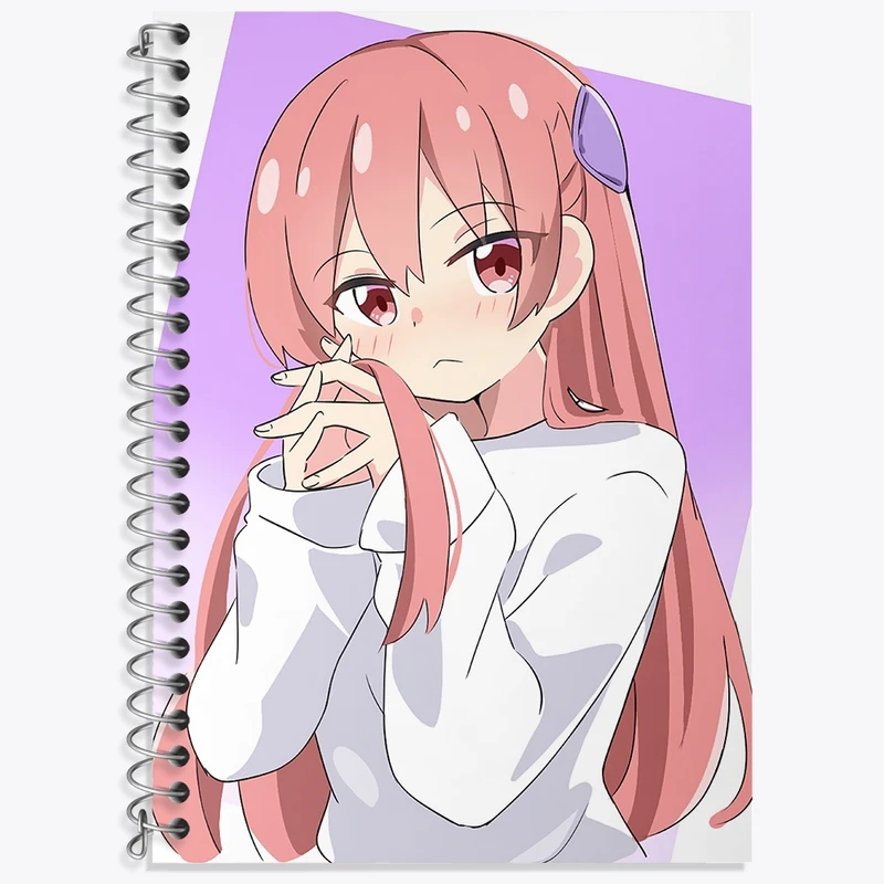 دفتر زبان 50 برگ خندالو مدل سه خط طرح تسوکاسا انیمه تونیکاوای کد 36185