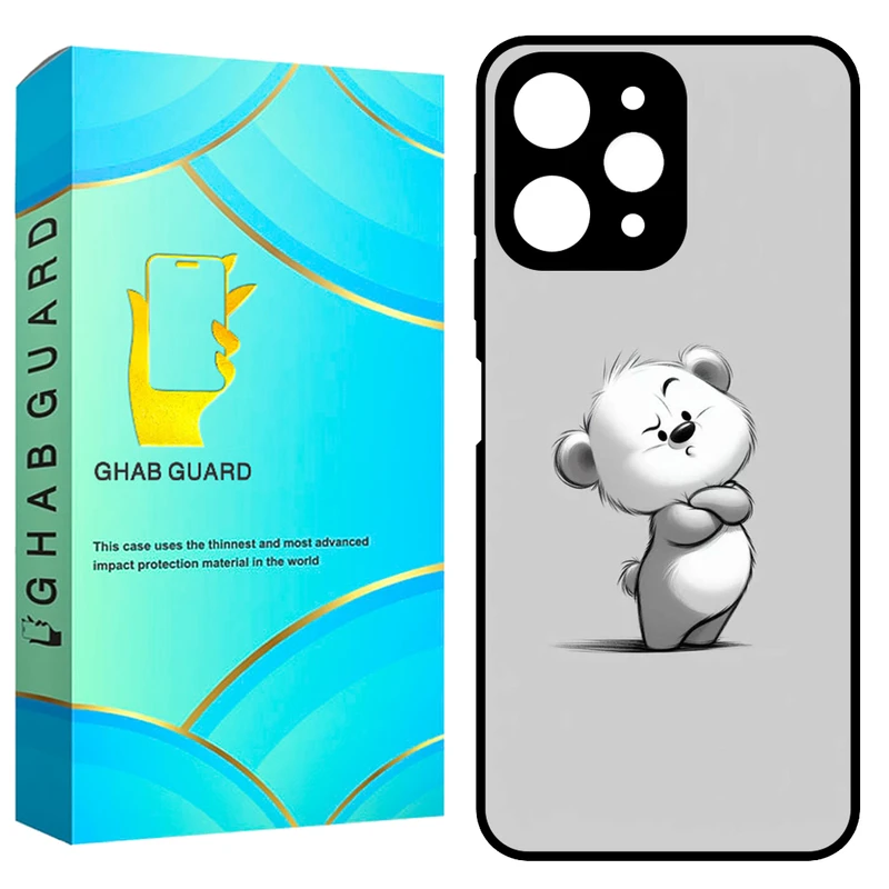 کاور قاب گارد طرح خرس مدل GCHPR12 مناسب برای گوشی موبایل شیائومی Redmi 12 4G / Redmi 12 5G / Poco M6 Pro 5G