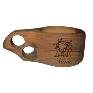 لیوان چوبی مدل اسم مینا