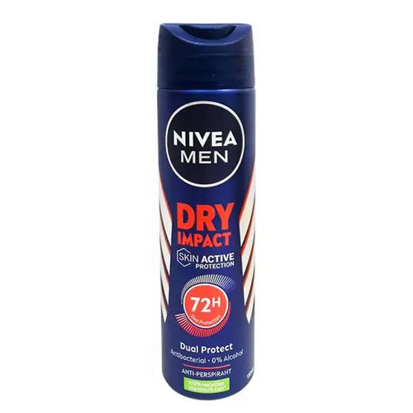 اسپری ضد تعریق مردانه نیوآ مدل Dry Impact Skin Active حجم 150 میلی لیتر اسپری ضد تعریق مردانه نیوآ مدل Dry Impact Skin Active حجم 150 میلی لیتر