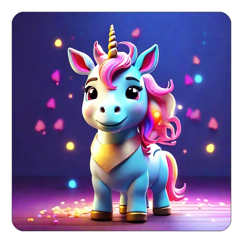 مگنت کاکتی طرح اسب تک شاخ و یونیکورن مدل mp30928