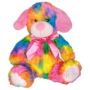 عروسک طرح سگ مدل RainBow کد SZT/20 ارتفاع 24 سانتی متر